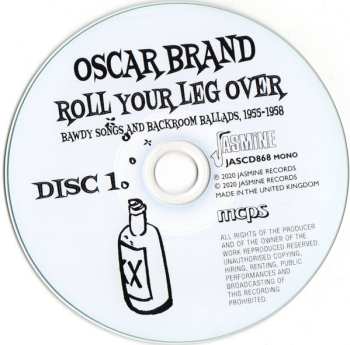 2CD Oscar Brand: Roll Your Leg Over: Bawdy Songs And Backroom Ballads, 1955-1958 557805