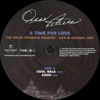 3LP Oscar Peterson: A Time For Love: The Oscar Peterson Quartet - Live In Helsinki, 1987 597594