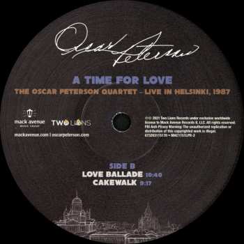 3LP Oscar Peterson: A Time For Love: The Oscar Peterson Quartet - Live In Helsinki, 1987 597594