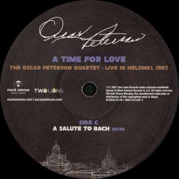 3LP Oscar Peterson: A Time For Love: The Oscar Peterson Quartet - Live In Helsinki, 1987 597594