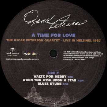 3LP Oscar Peterson: A Time For Love: The Oscar Peterson Quartet - Live In Helsinki, 1987 597594