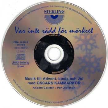 CD Oscars Kammarkör: Var Inte Rädd För Mörkret 515618