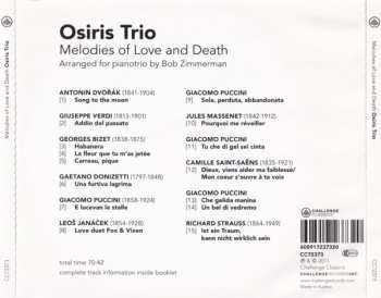 CD Osiris Trio: Melodies Of Love And Death (Opera Senza Parole) 548658