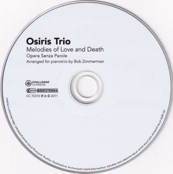 CD Osiris Trio: Melodies Of Love And Death (Opera Senza Parole) 548658