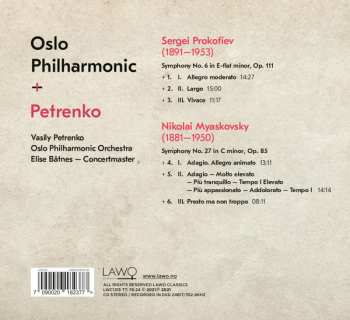 CD Oslo Filharmoniske Orkester: Symphony No. 6 ; Myaskovsky Symphony No. 27 572977