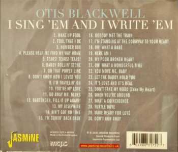 CD Otis Blackwell: I Sing 'Em And I Write 'Em 648458