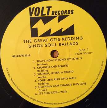 7LP/Box Set Otis Redding: The Definitive Studio Album Collection 577718