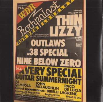 CD/DVD Outlaws: Live At Rockpalast 1981 96957