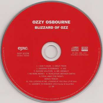 CD Ozzy Osbourne: Blizzard Of Ozz 487396