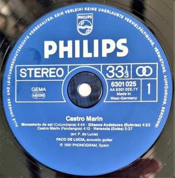 LP Paco De Lucía: Castro Marin 653811