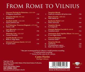 CD Giovanni Pierluigi da Palestrina: From Rome To Vilnius 643878