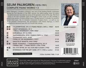 CD Selim Palmgren: Complete Piano Works, Vol. 3 599578