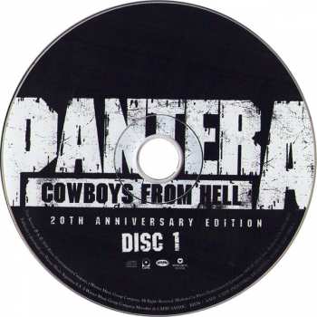 2CD Pantera: Cowboys From Hell 8116