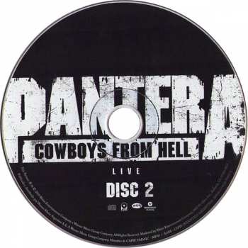 2CD Pantera: Cowboys From Hell 8116