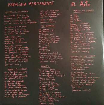 LP/CD Paralisis Permanente: El Acto 613884