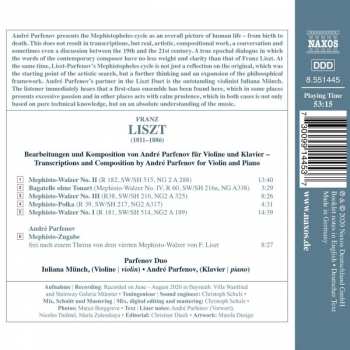 CD Parfenov Duo: Liszt Imagination - Mephisto Waltz On String 442551