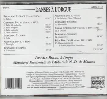 CD Pascale Rouet: Danses A L'orgue Autour De Bernardo Storace 559420