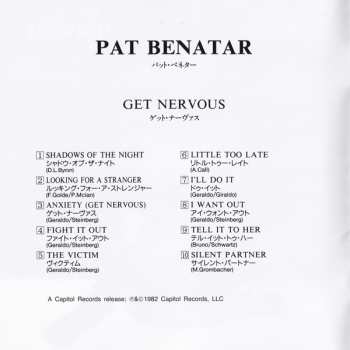 CD Pat Benatar: Get Nervous = ゲット・ナーヴァス LTD 646174