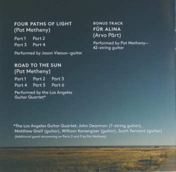 CD Pat Metheny: Road To The Sun 625264