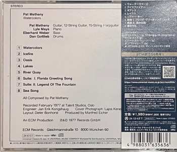 CD Pat Metheny: Watercolors LTD 668892