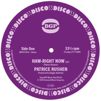 SP Patrice Rushen: Haw-Right Now / Kickin' Back 620660