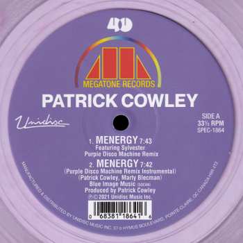 LP Patrick Cowley: Menergy (Purple Disco Machine Remix) CLR 564479