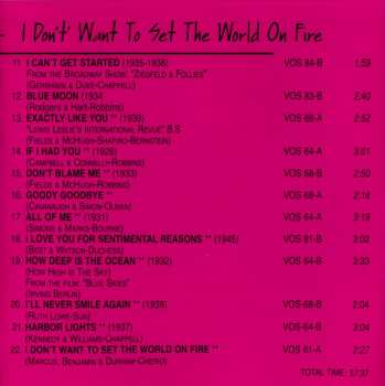 CD Patti Page: I Don't Want To Set The World On Fire 655166