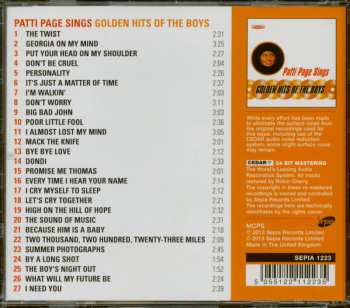 CD Patti Page: Patti Sings Golden Hits Of The Boys 343568