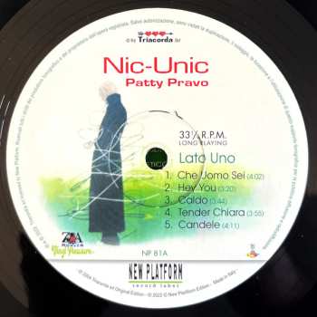 LP Patty Pravo: Nic-Unic LTD | NUM | CLR 569655