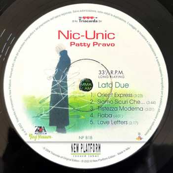 LP Patty Pravo: Nic-Unic LTD | NUM | CLR 569655