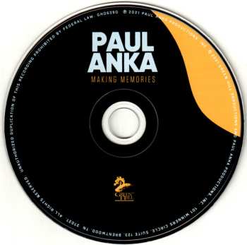 CD Paul Anka: Making Memories 592004