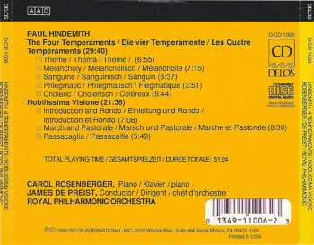 CD The Royal Philharmonic Orchestra: The Four Temperaments, Nobilissima Visione 649710