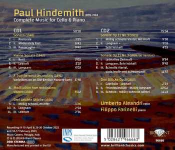 2CD Paul Hindemith: Complete Music For Cello And Piano 620395