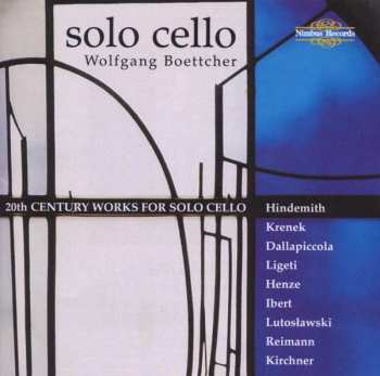 CD Paul Hindemith: Solo Cello - 20th Century Works For Solo Cello 441420