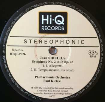 LP Paul Kletzki: Symphony No.2 In D Major 450440