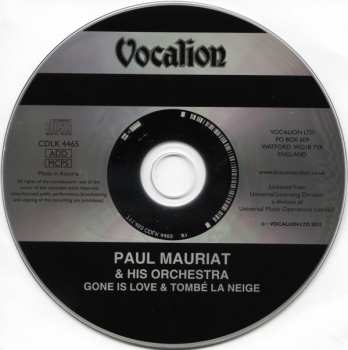 CD Paul Mauriat: Gone Is Love & Tombé La Neige 563631