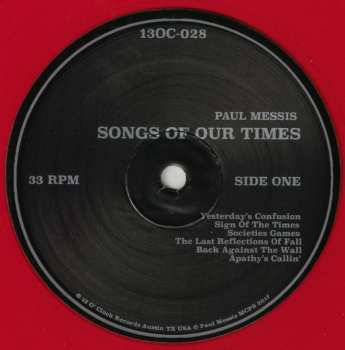 LP Paul Messis: Songs Of Our Times CLR 437664