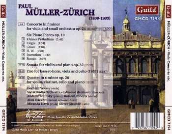 CD Paul Müller-Zürich: Viola Concerto 493221