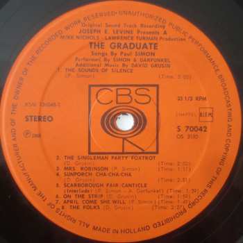 LP Simon & Garfunkel: The Graduate (The Original Soundtrack Recording) 644803