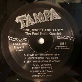 LP Paul Smith Quartet: Fine, Sweet And Tasty 577874