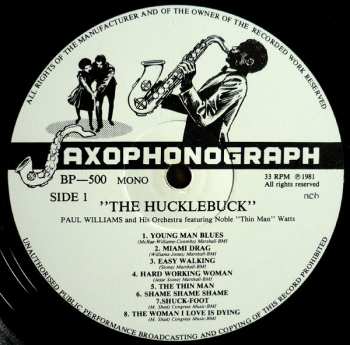 LP Paul Williams Orchestra: The Hucklebuck 592648