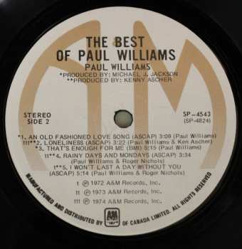 LP Paul Williams: The Best Of Paul Williams 622825