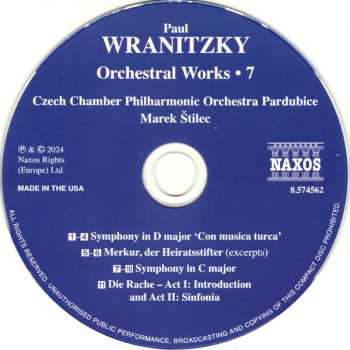 CD Pavel Vranický: Orchestral Works • 7 633119