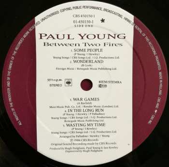 LP Paul Young: Between Two Fires 553980