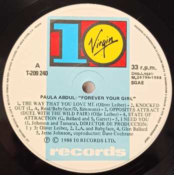 LP Paula Abdul: Forever Your Girl 624693