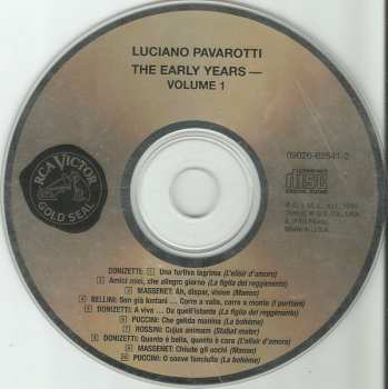 CD Luciano Pavarotti: The Early Years Vol. 1 570203