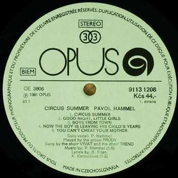 LP Pavol Hammel: Circus Summer 569793