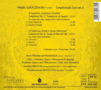 CD Paweł Łukaszewski: Symphoniae Sacrae 2 - Symphony No. 3 "Symphony of Angels"; Symphony No. 6 "Song of Eternal Life" 557595