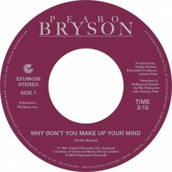 Album Peabo Bryson: Why Don't You Make Up Your Mind / Paradise