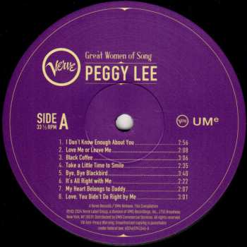 LP Peggy Lee: Great Women Of Song 627024